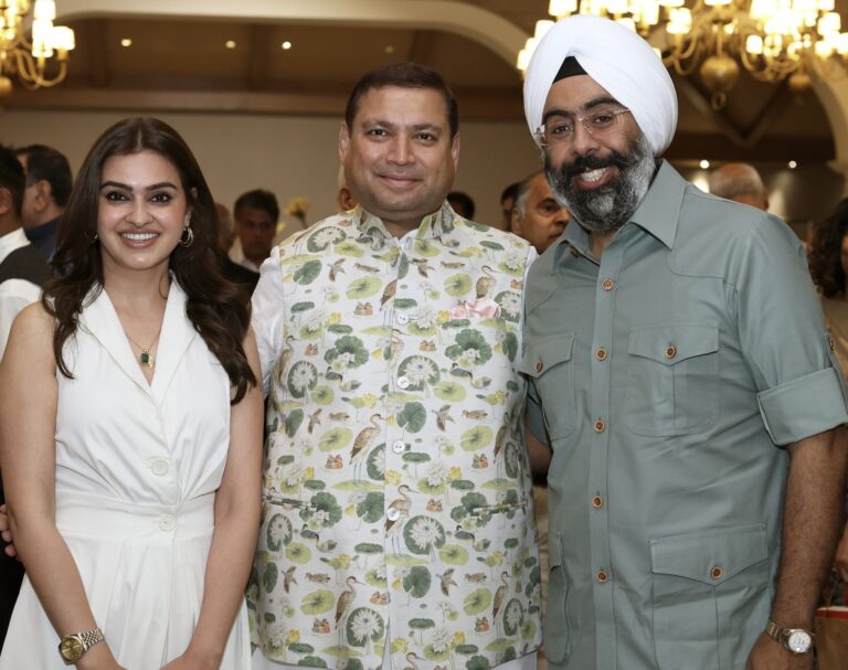 Sundeep Bhutoria with Ruhi Syal and Gunjeet Syal