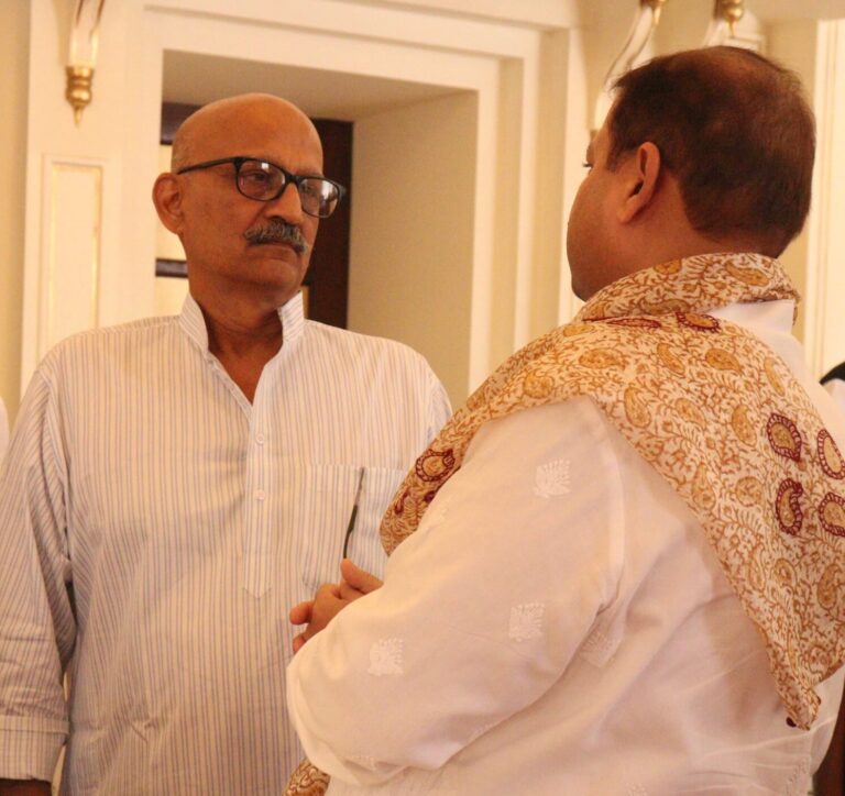 Sundeep Bhutoria with Thakur Ram Pratap Singh Diggi