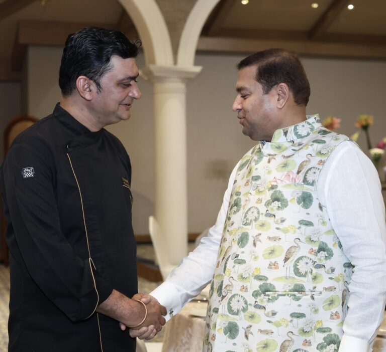 Sundeep Bhutoria with chef Kaushik