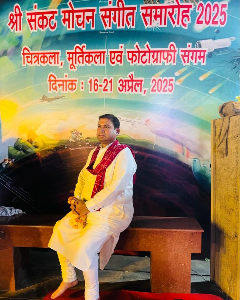 Sundeep Bhutoria at Sankat Mochan Festival in Varanasi