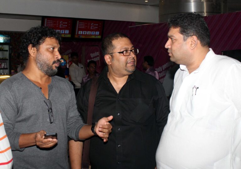 Sundeep Bhutoria with Shoojit Sircar and Aniruddha Roy Chowdhury