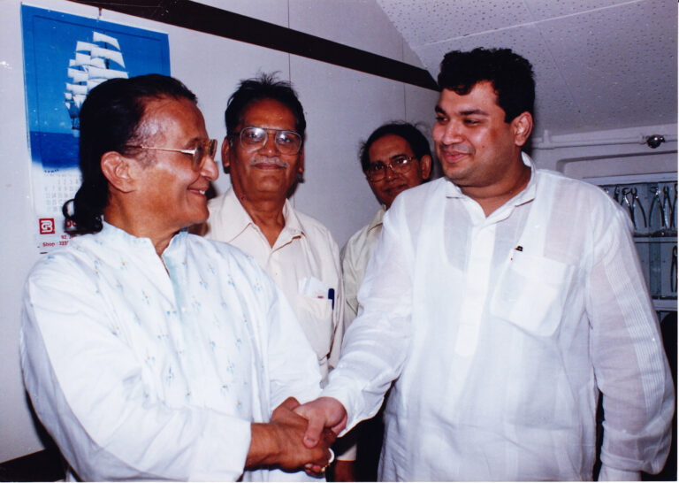 Sundeep Bhutoria with Ajit Panja