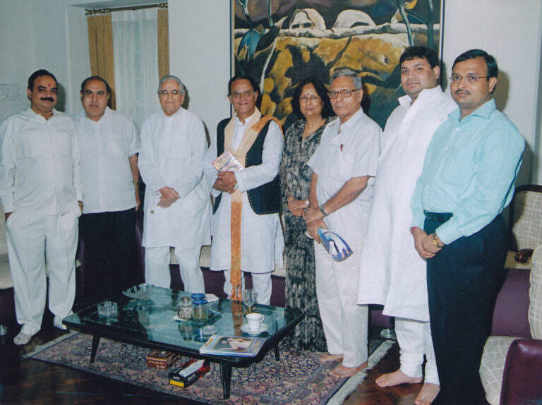 Sundeep Bhutoria with Ajit Panja and other guests