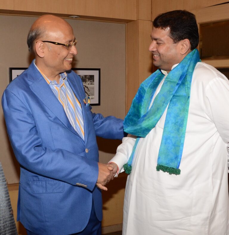 Sundeep Bhutoria with Abhishek Manu Singhvi