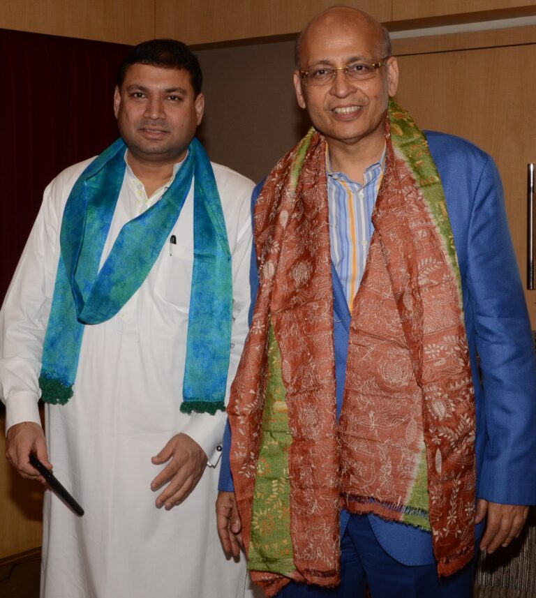 Sundeep Bhutoria with Abhishek Manu Singhvi