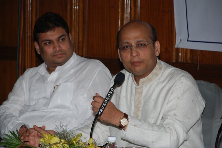 Sundeep Bhutoria with Abhishek Manu Singhvi