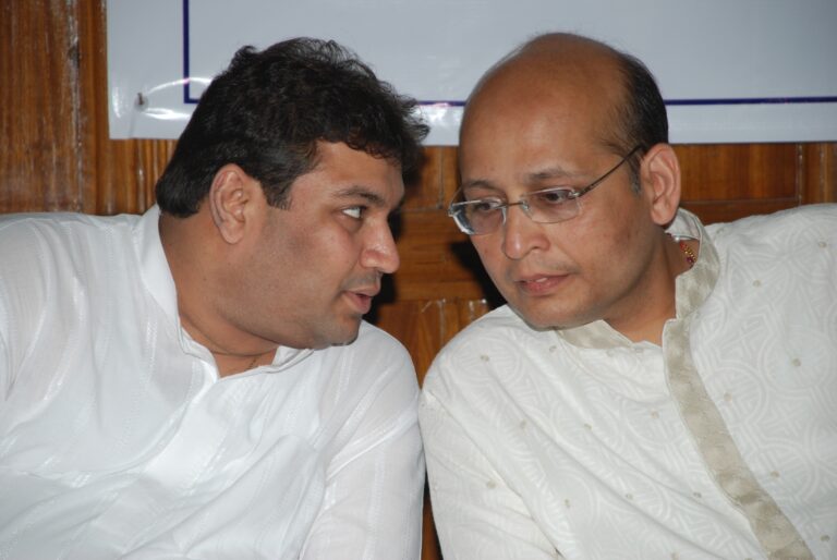 Sundeep Bhutoria with Abhishek Manu Singhvi