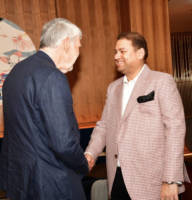 Sundeep Bhutoria with Sir David Green