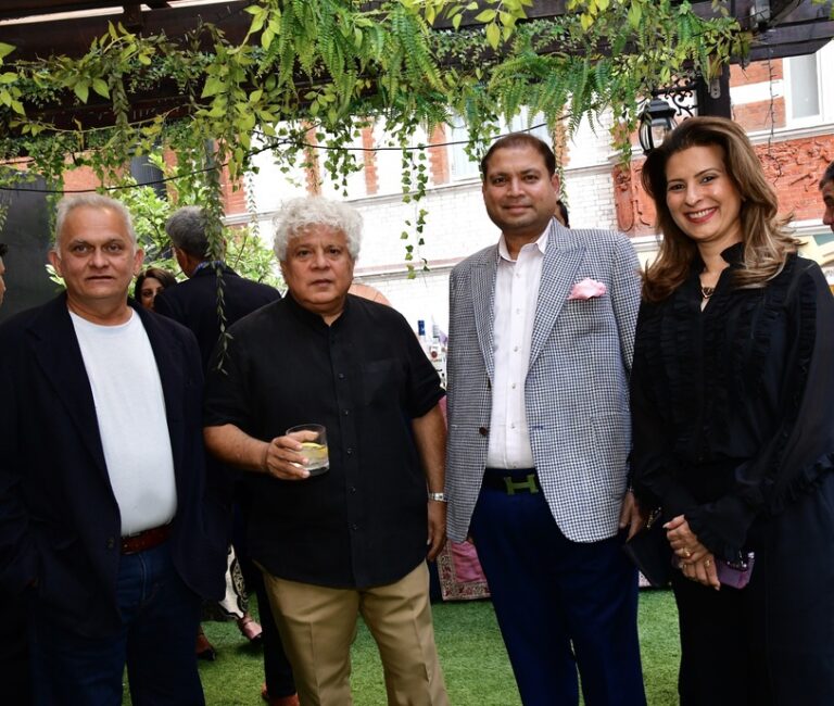 Sundeep Bhutoria with Suhel Seth, Gopal Patwardhan and Padmaja Patwardhan