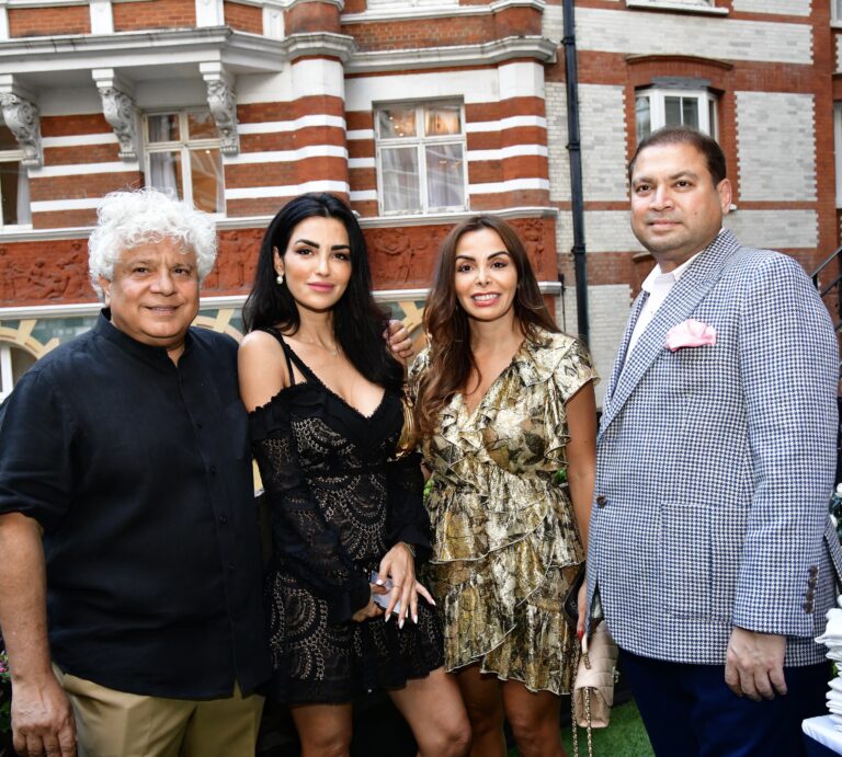 Sundeep Bhutoria with Suhel Seth, Ghazal Stone and Maryam