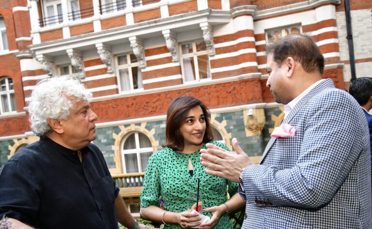 Sundeep Bhutoria with Suhel Seth and Mehrnavaz Avari