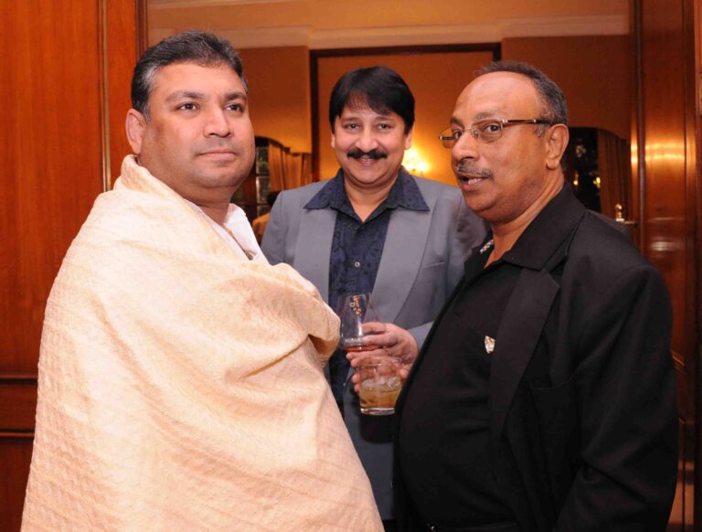 Sundeep Bhutoria with Arjun Chakraborty and Pritimoy Chakraborty