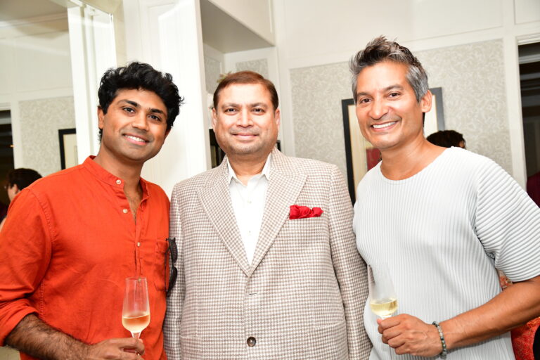 Sundeep Bhutoria with Mikhail Sen and Raj Ghatak