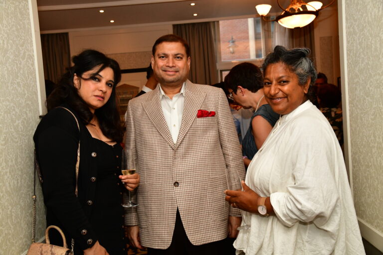 Sundeep Bhutoria with Angena Chopra and Jewlsy Mathews