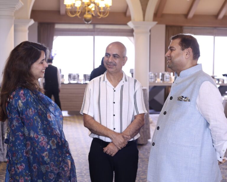 Sundeep Bhutoria with Zainab Sikandar and Rasheed Kidwai