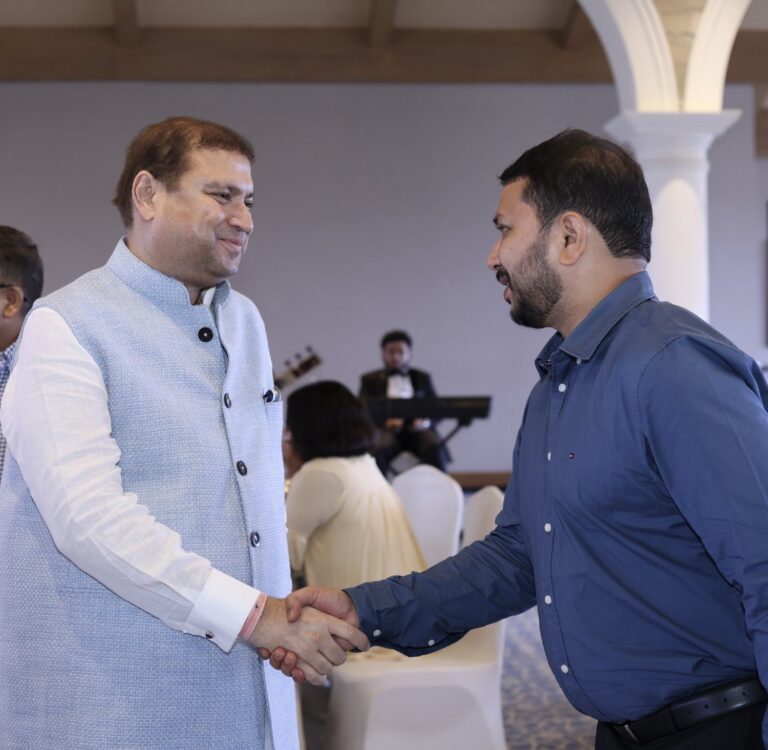 Sundeep Bhutoria with Tejaswi Naik