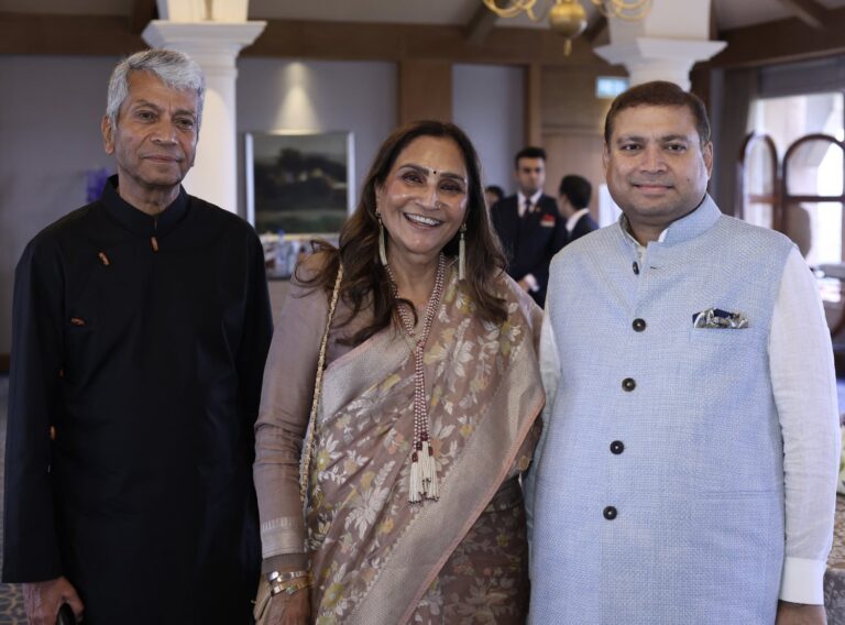 Sundeep Bhutoria with Neelima Dalmia Adhar and Amitabh Adhar