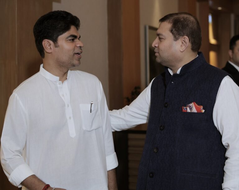 Sundeep Bhutoria with Akshay Yadav