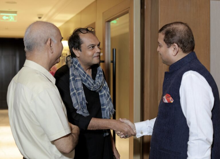 Sundeep Bhutoria with Anshul Avijit Kumar