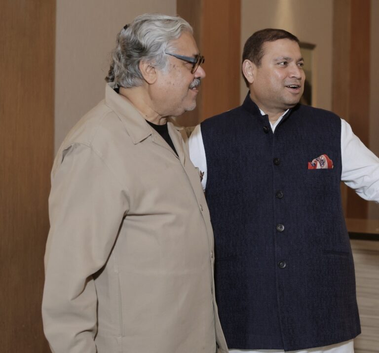 Sundeep Bhutoria with Chetan Seth