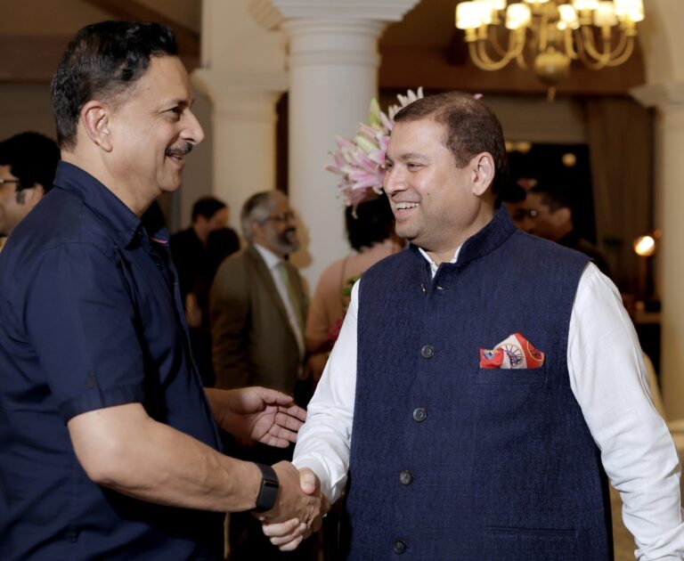 Sundeep Bhutoria with Rajiv Pratap Rudi