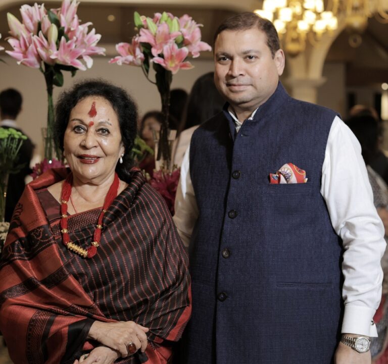 Sundeep Bhutoria with Sonal Mansingh