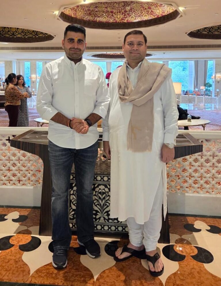 Sundeep Bhutoria with Ravindra Singh Bhati in Delhi