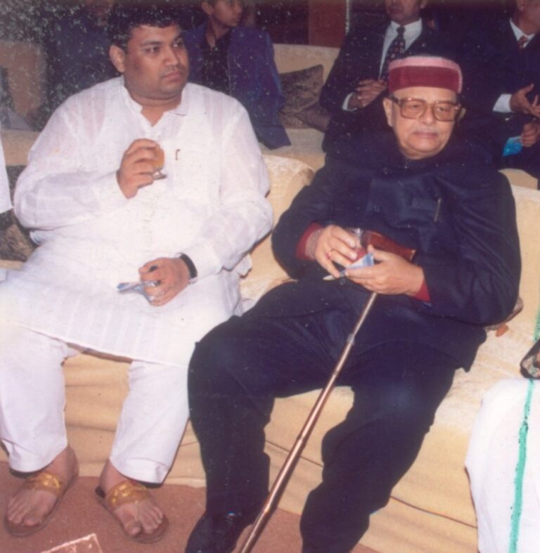 Sundeep Bhutoria with Arjun Singh