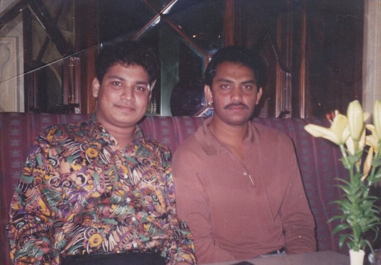 Sundeep Bhutoria with Mohammad Azharuddin