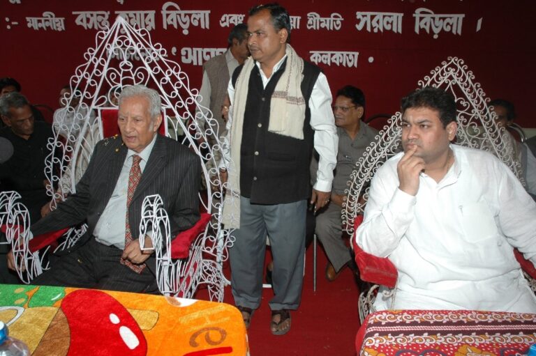 Sundeep Bhutoria with B.K. Birla