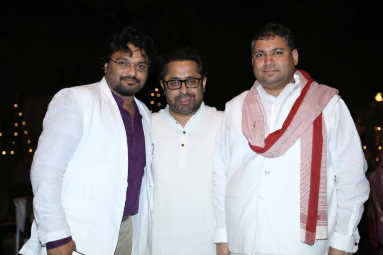 Sundeep Bhutoria with Babul Supriyo and Suman Ghosh