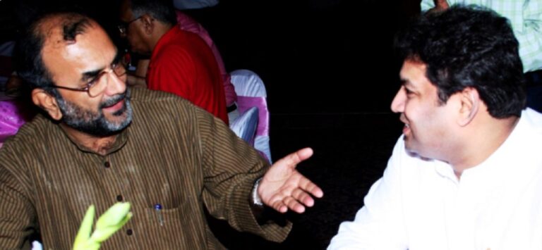 Sundeep Bhutoria with Bikash Ranjan Bhattacharya