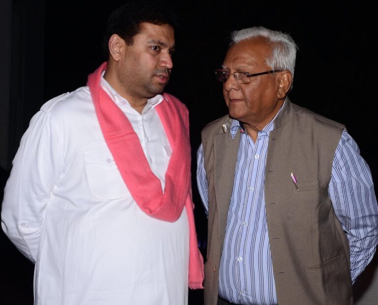Sundeep Bhutoria with Bishambhar Newar