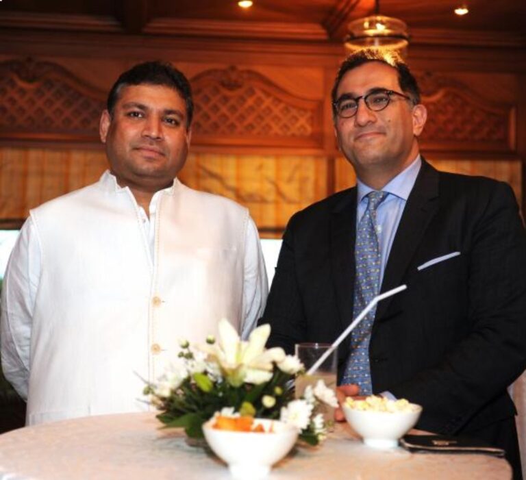 Sundeep Bhutoria with Bonian Golmohammadi