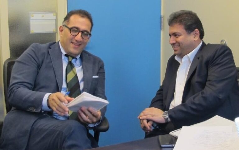 Sundeep Bhutoria with Bonian Golmohammadi
