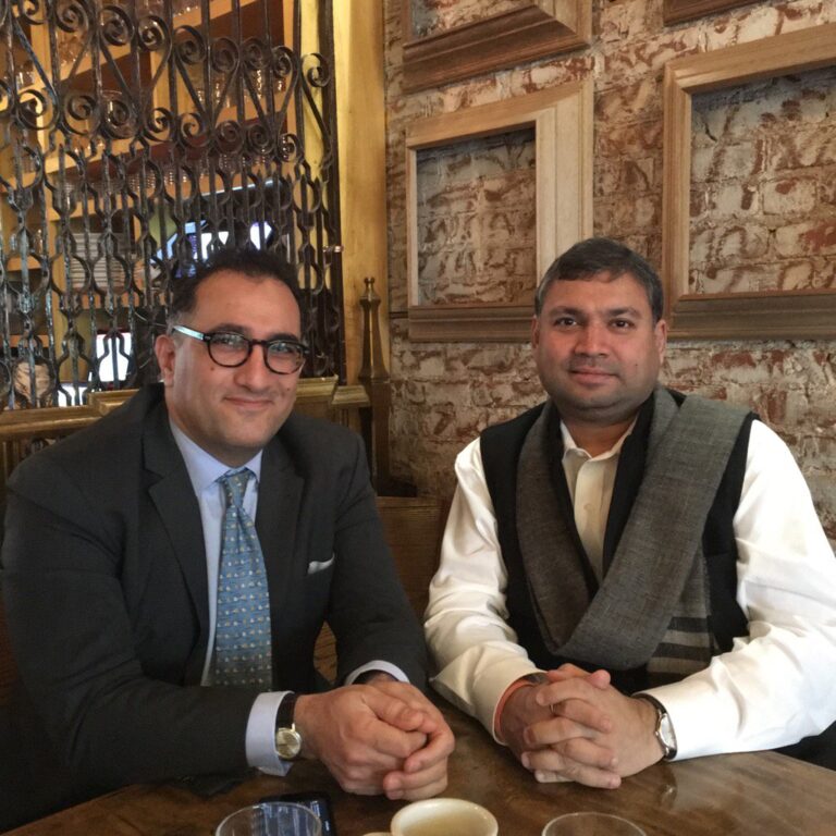 Sundeep Bhutoria with Bonian Golmohammadi