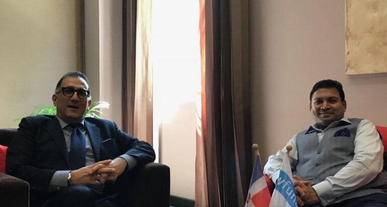 Sundeep Bhutoria with Bonian Golmohammadi