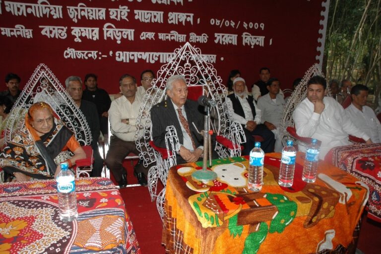 Sundeep Bhutoria with Sarala Birla