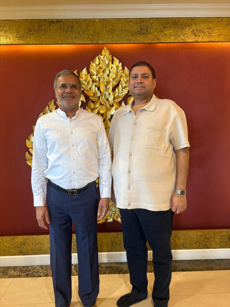 Sundeep Bhutoria with Sunil Kothari in Bangkok, Thailand
