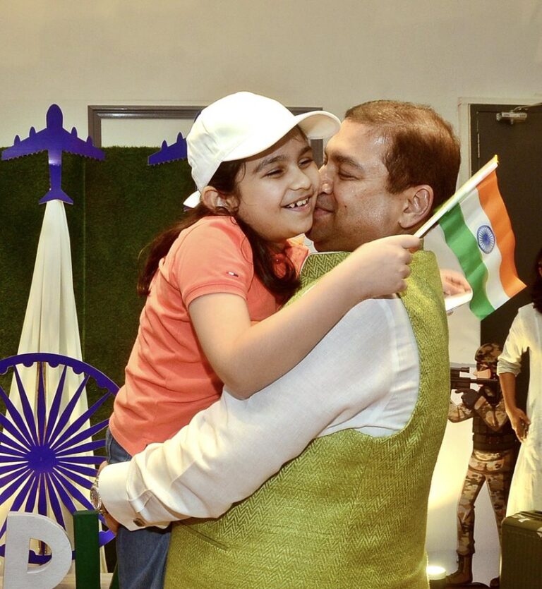 Sundeep Bhutoria with daughter Aavya M Bhutoria