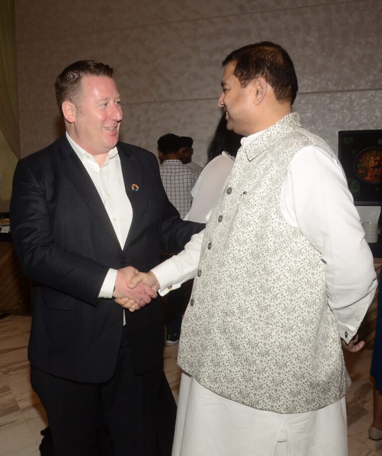Sundeep Bhutoria with Darrin Farrant, Director of United Nations Information Centre (UNIC)