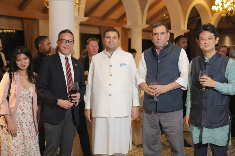 Sundeep Bhutoria with (L-R) Josel Francisco Ignacio, Ambassador of the Philippines to India along with his colleague, Srinjoy Chowdhury and Sangwoo Lim, Deputy Chief of Mission, Korean Embassy
