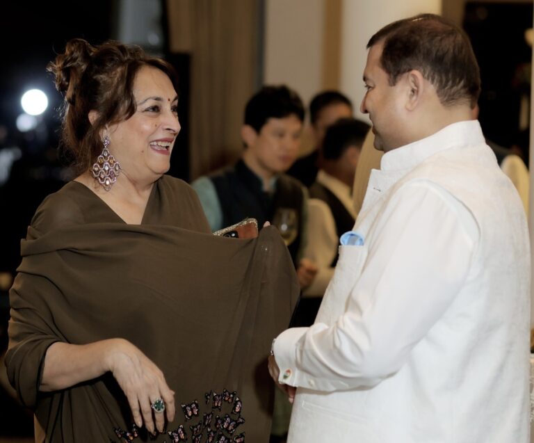 Sundeep Bhutoria with Naina Balsavar Ahmed