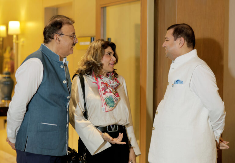 Sundeep Bhutoria with Bharti and Deepak Madhok