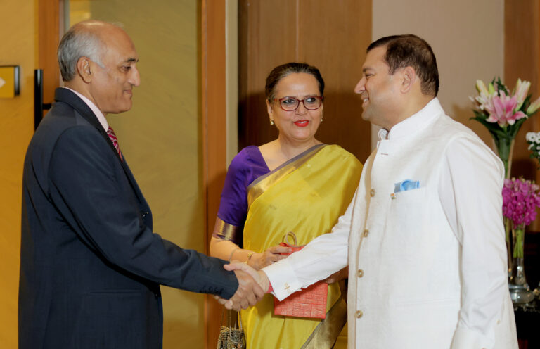 Sundeep Bhutoria with Justice Najmi Waziri and Rakshanda Jalil