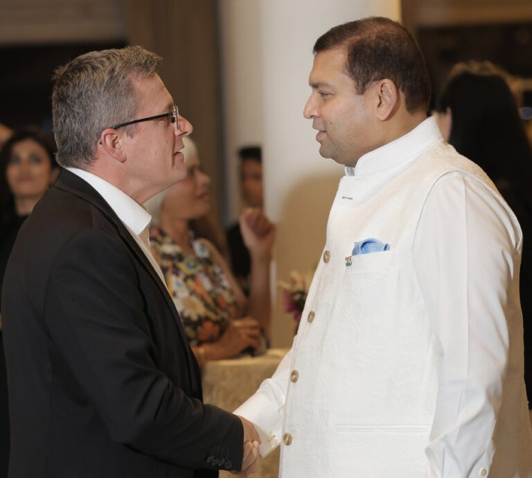Sundeep Bhutoria with Jean-Sébastien L’HUILLIER, Embassy of France in India