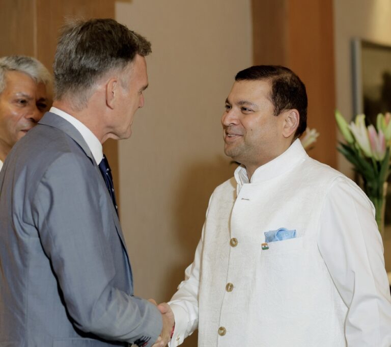 Sundeep Bhutoria with Georg Enzweiler, Deputy Head of Mission, Embassy of Germany in India