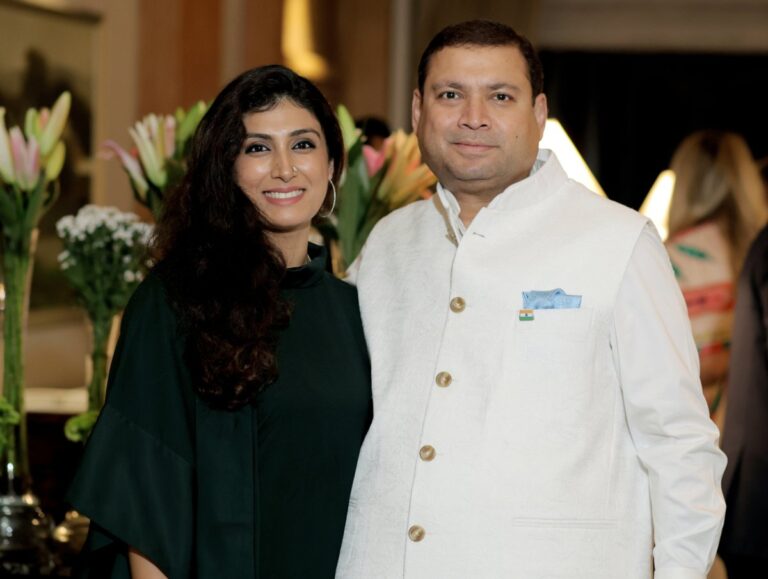 Sundeep Bhutoria with Shinjini Kulkarni