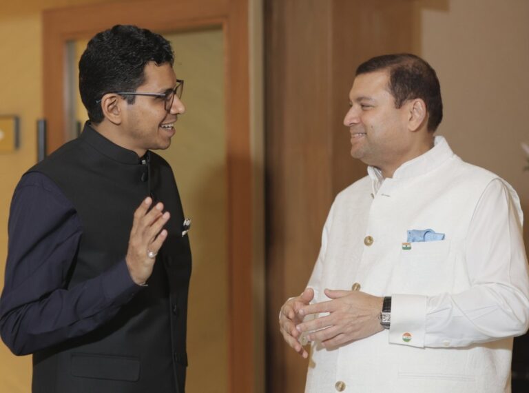 Sundeep Bhutoria with Gaurav Jain