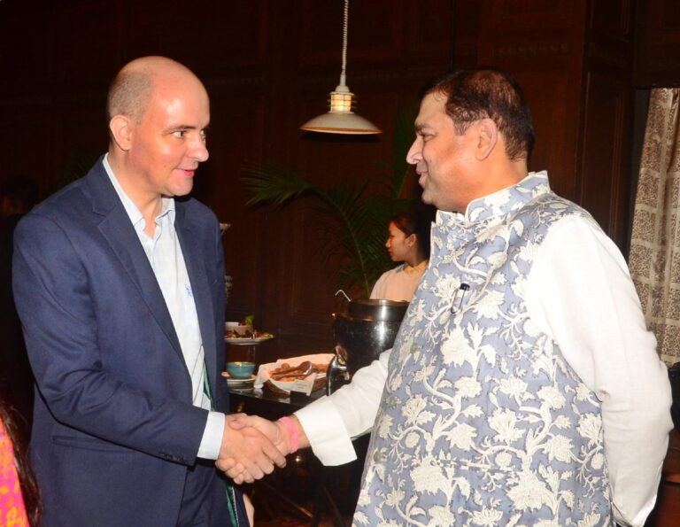 Sundeep Bhutoria with Thierry Morel, Consul General of France in Kolkata